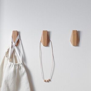 3 IKEA BAMBOO HOOKS.